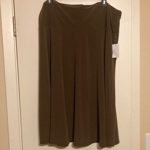 Icy coconut brown skirt NWT